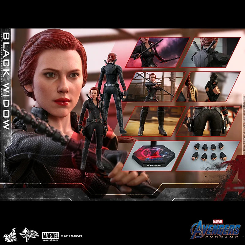 HotToys Black Widow 1:6 Scale Collectible Action Figure Avengers Endgame Marvel Movie Premium Model For Adult Collectors Gift