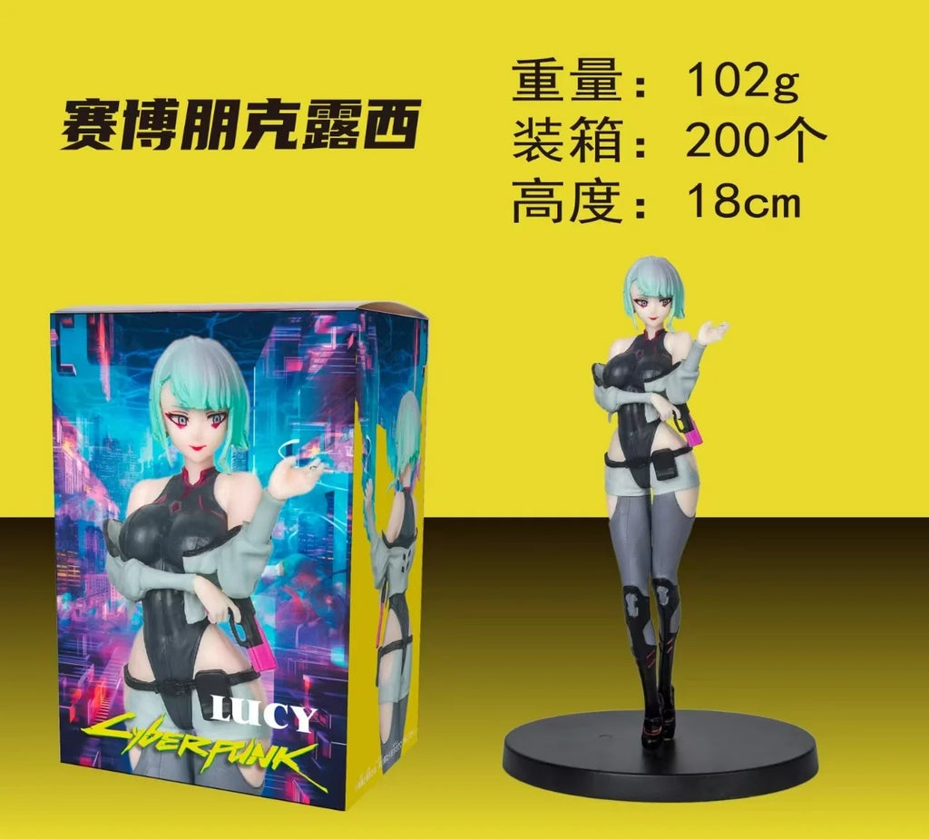 Cyberpunk Edgerunners Lucy David Rebecca Anime Figure Model Collectible Art Toy For Desktop Bookshelf Decoration Anime