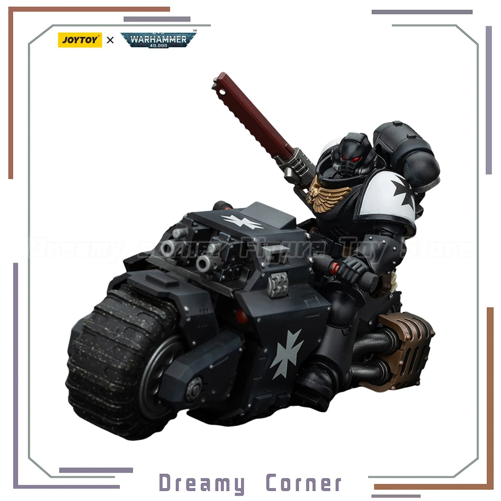 【In Stock】JOYTOY Warhammer 40K Space Marines Black Templars Outriders Brother Valtus 1/18 Action Figure