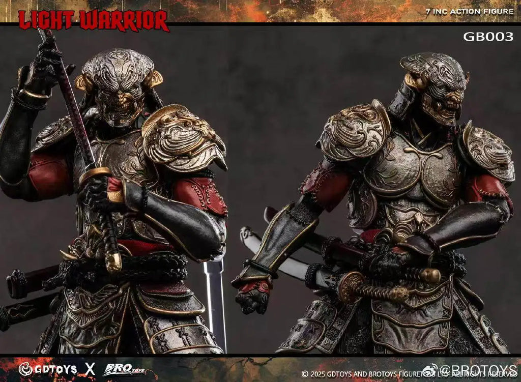 In Stock GDTOYS x BROTOYS GB003 LIGHT WARRIOR YOSHIMITSU Tekken Movable Model Toys 17cm