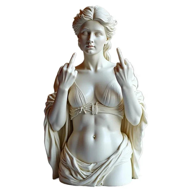 Venus With Attitude Statue Of Vienna Goddess 3d Resin Craft Ornaments  Mini Figurine Plaster Statue  Bust Portraits Home Decor