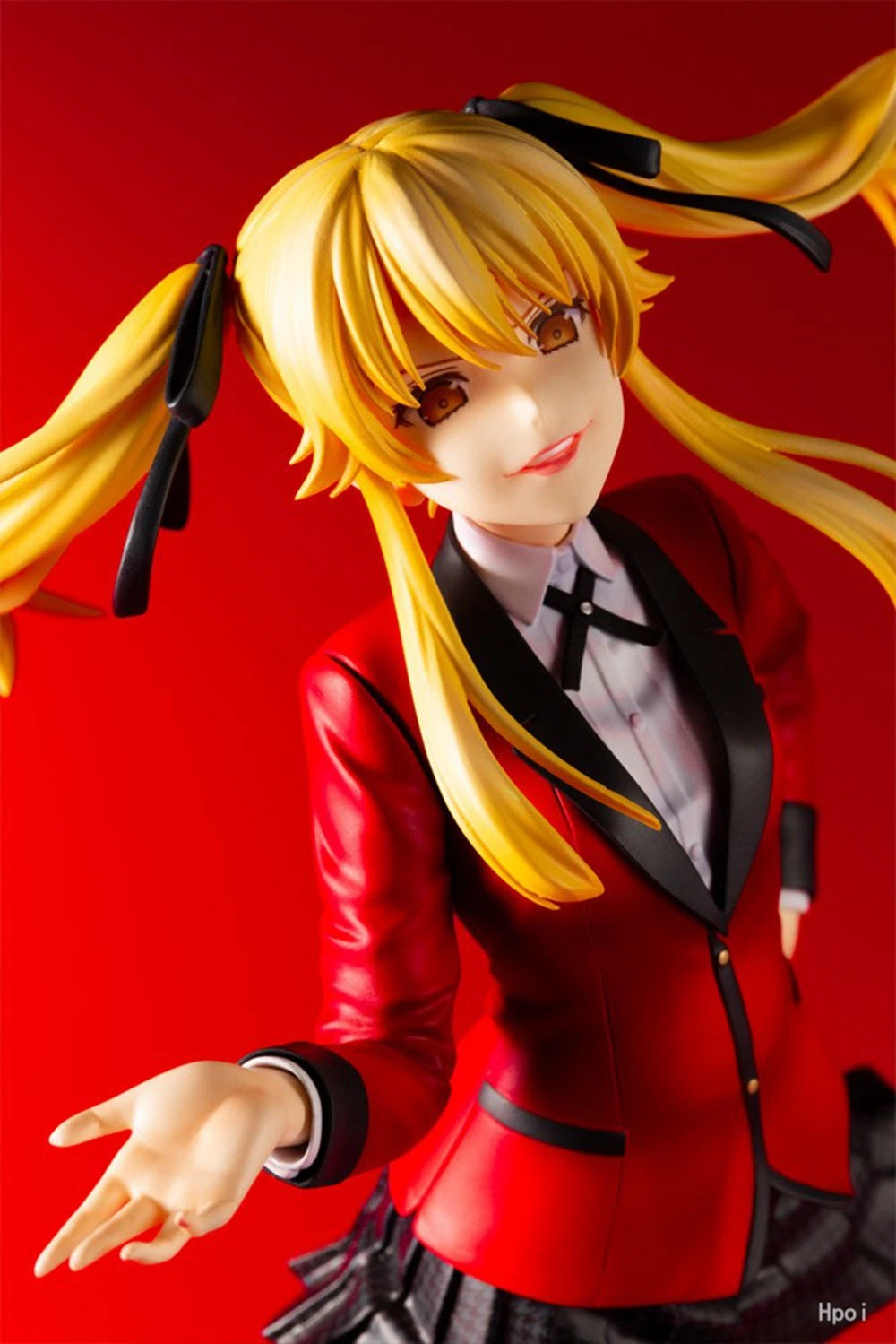24CM Anime Kakegurui Twin Meari Saotome Figure Standing Model Toy Gift Collection Replaceable Face PVC Action Figure