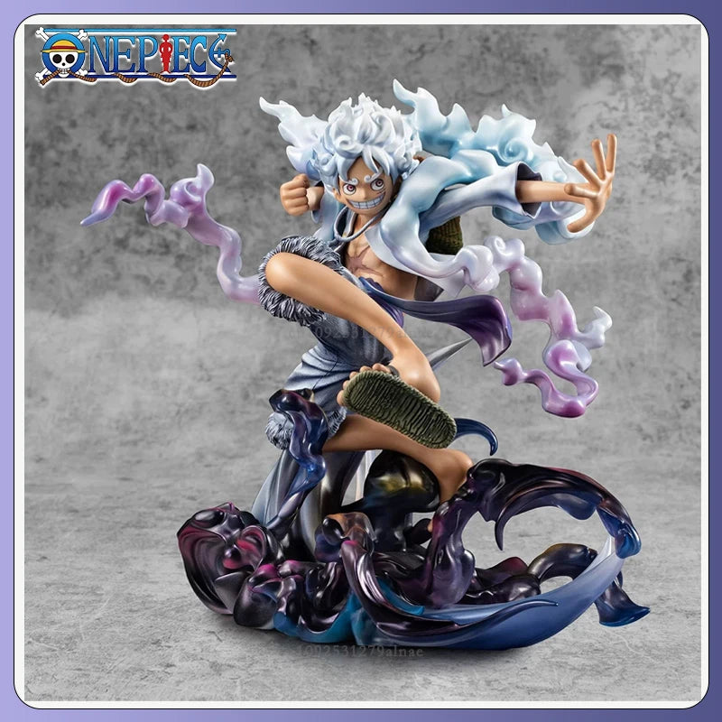 One Piece Lffy Аниме Фигурка Gear 5 Luffy Екшън Фигурка Бог на Слънцето Ника Луфи Статуя PVC Статуя Модел Кукла Колекция Играчки Подаръци