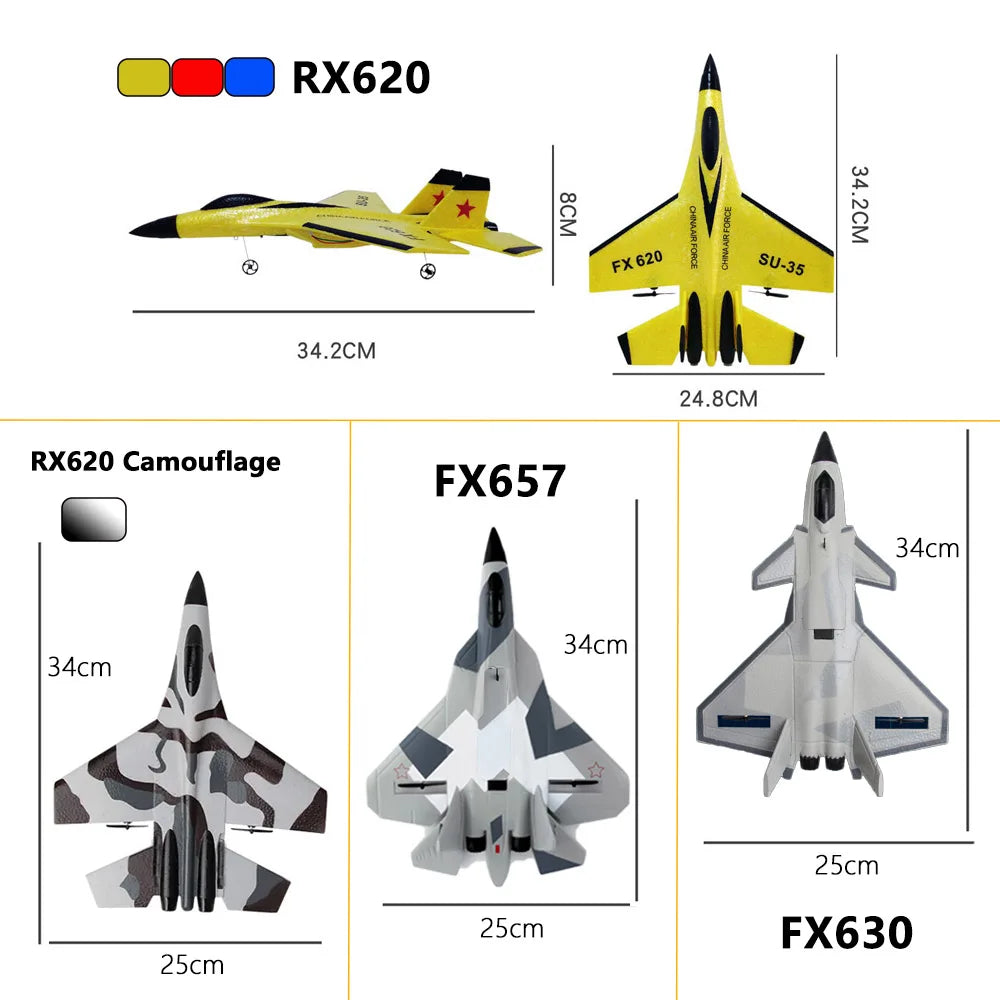RC пяна самолет SU-35 самолет 2.4G радиоуправляем планер дистанционно управление изтребител планер самолет пяна момчета играчки за деца