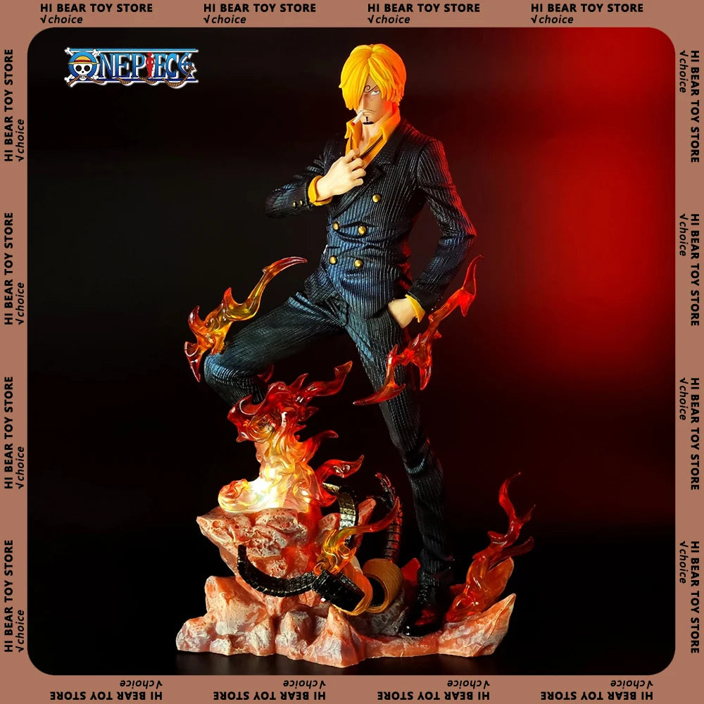 One Piece Gk Sanji Figures Sanji Luminous 27cm Anime Figure Statue Pvc Figurine Model Doll Decoration Collection Room Toys Gifts