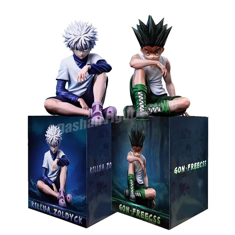 PG Hunter×Hunter GON FREECSS Killua Zoldyck екшън фигурка Noodle Stopper Аниме Killua фигурка статуя кола орнаменти PVC модели играчки