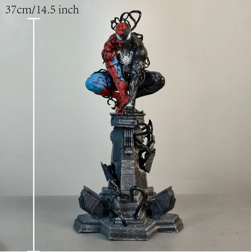 37cm 14.5 inch Anime Spider-Man Figures Pvc Statue Desktop Ornamen Collection Statue Model Decoration Room Desk Toys Gifts