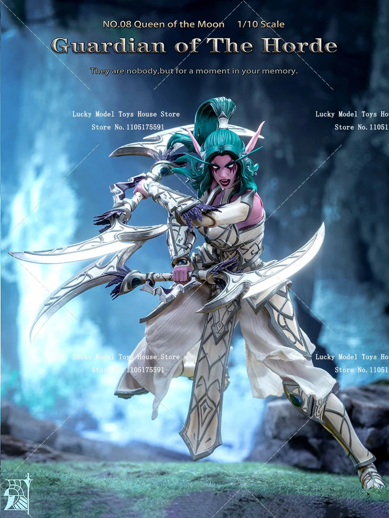 Mithril Studio In Stock 1/12 Queen of the Moon No.08 Horde Guardian Green Hair Fairy Female Action Figure 6" Soldier Collection