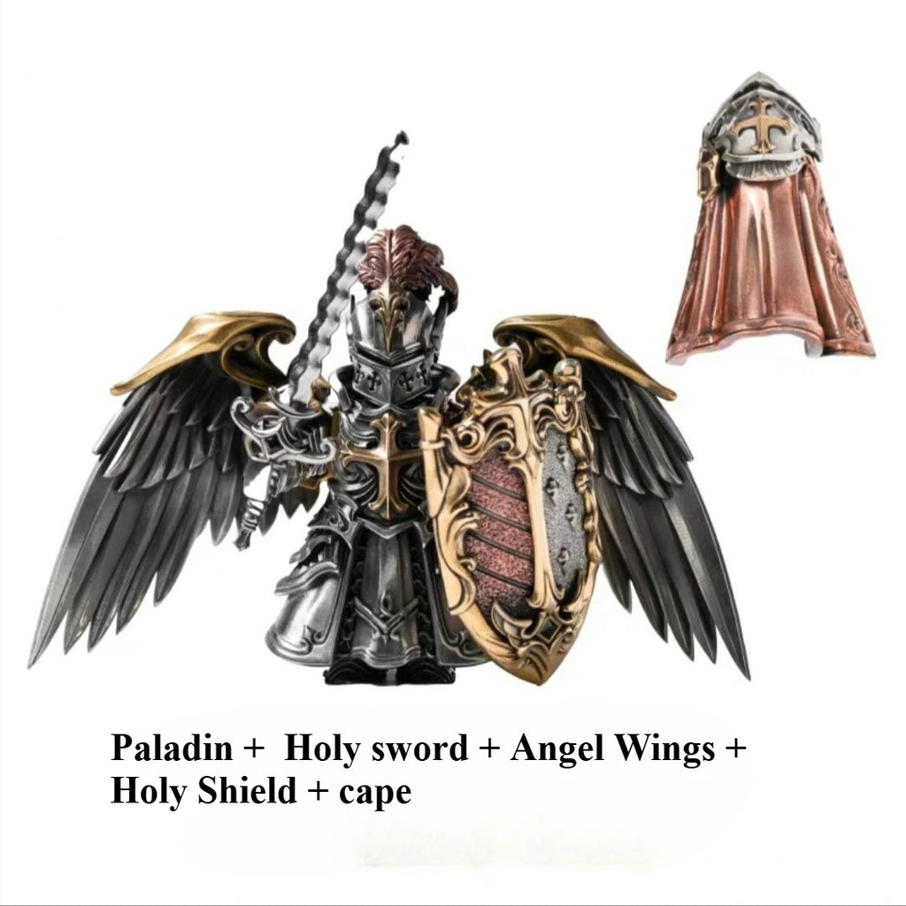Paladin Crusaders Magnetic Detachable Metal Desktop Figurine Small Gifts Souvenirs Collectible Crusader Knight for Office Decor
