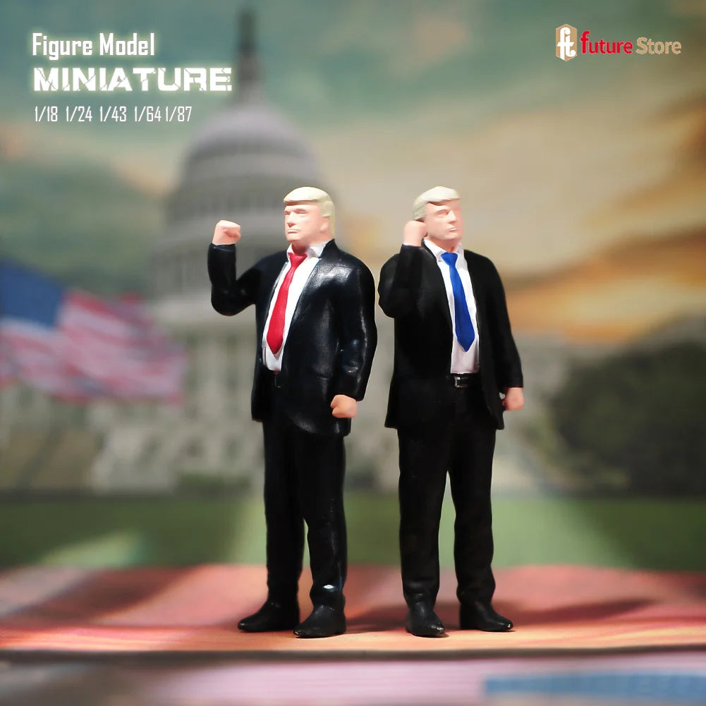 In Stock 1/87 1/64 1/43 1/24 1/18 Male President Bodyguard Miniature Figure Mini Diorama Resin Model Street Scene Prop Toy