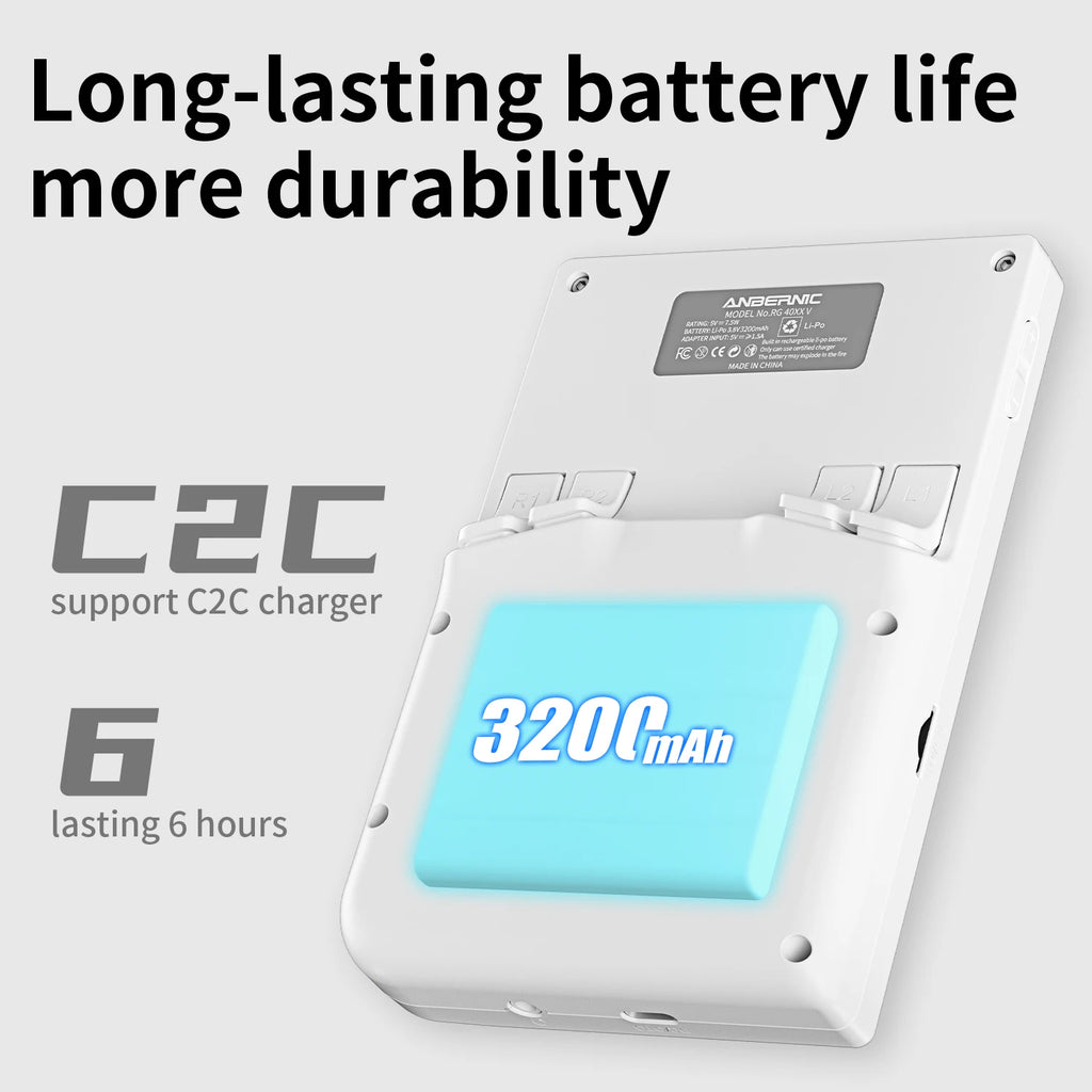 RG40XXV  64-bit Linux retro handheld game console 4.0 IPS screen supports 5g Bluetooth HD output 3200mah battery