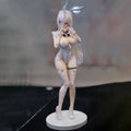 Lucille Bunny Girl Anime Figure Cute White Haired Maid Style Collectible Model Desktop Decoration For Anime Fans Display Statue