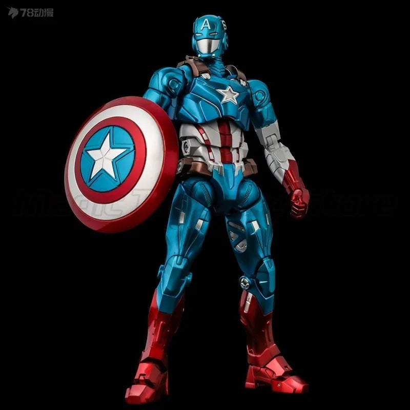 【MT】Sentinel Marvel Fighting Armor Marvel Series Captain America Steven Rogers Movable Anime Model Anime Figure