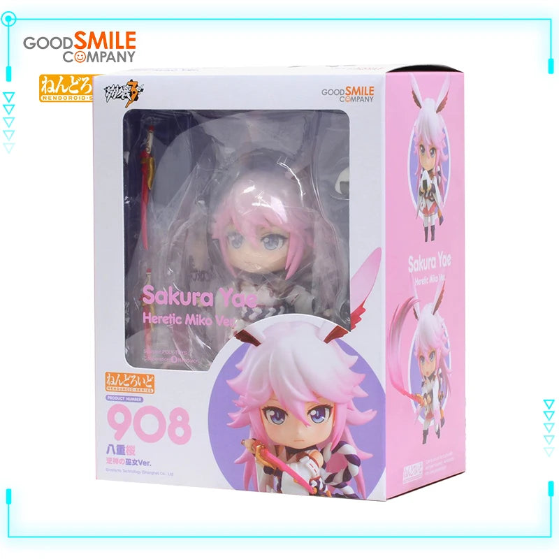 GSC Original Genuine Honkai Impact 3rd Yae Sakura Nendoroid 908 Heretic Miko Ver 10cm Collections Model Toy Action Figures Gift