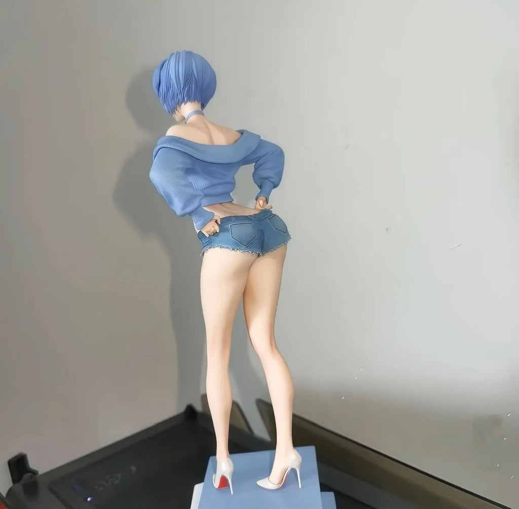 30cm Summer Girlfriend Ayanami Rei Action Figure Exquisite Painting Model Case Decoration Anime Beautiful Girl Gk Statue