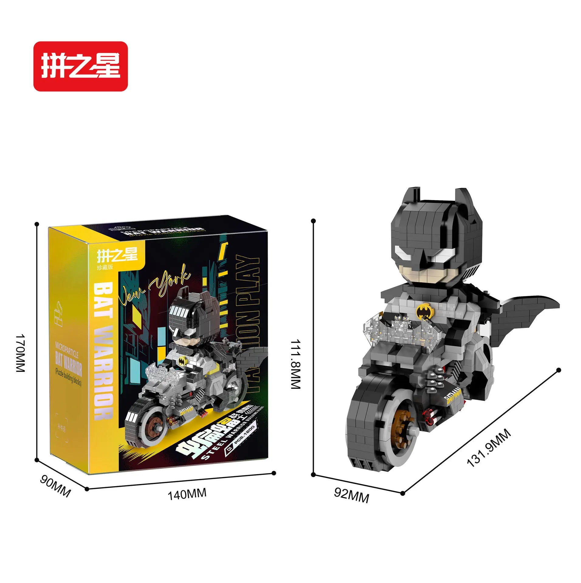 Batman Micro Building Blocks Figure DC Superman Motorcycle Super Heroes 3D Puzzle Model Movie Mini Bricks Toys For Kids Gifts
