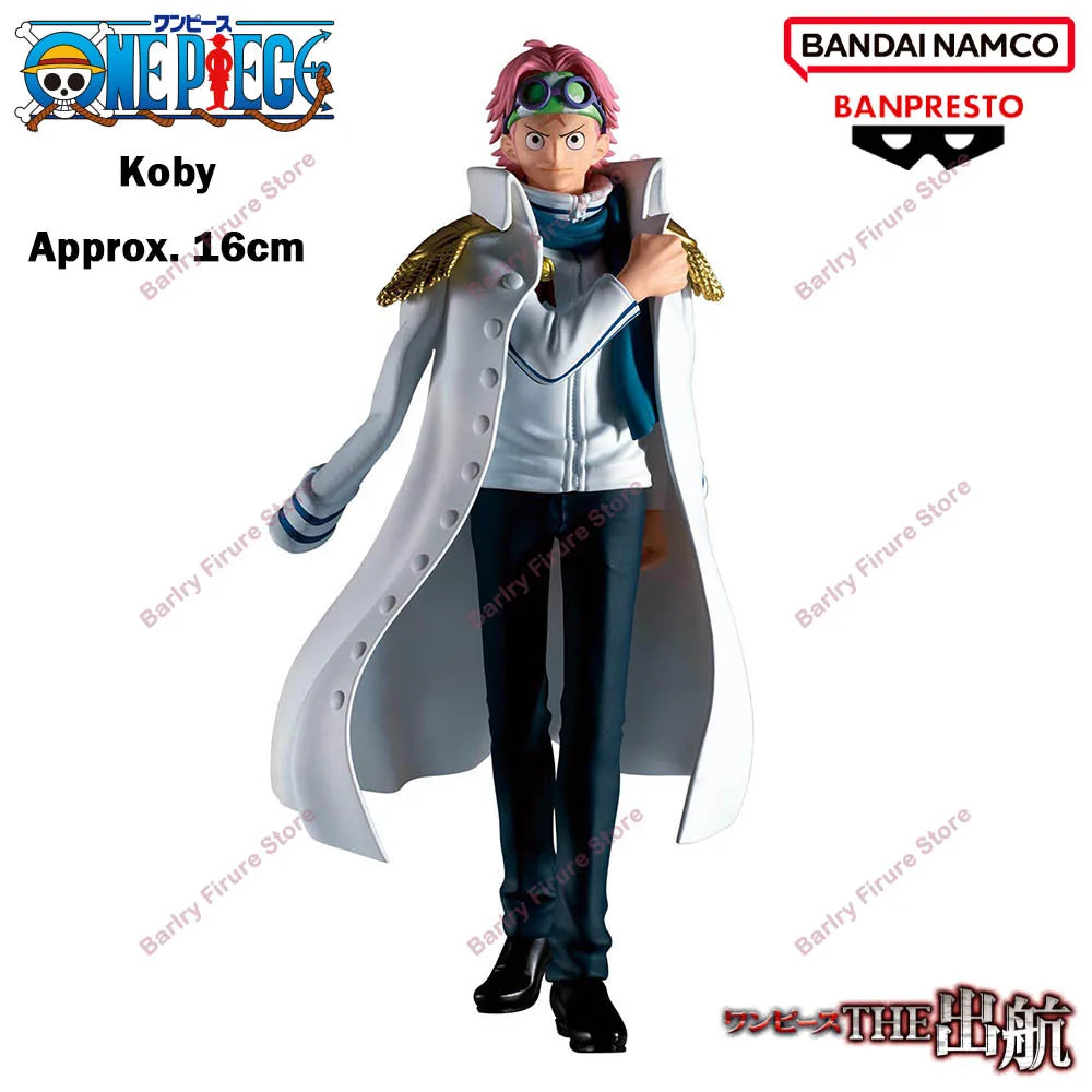 BANDAI BANPRESTO One Piece The Shukko 16cm Koby Anime Figure Action Figurine In Stock Boxed Collection Model Toys Holiday Gifts