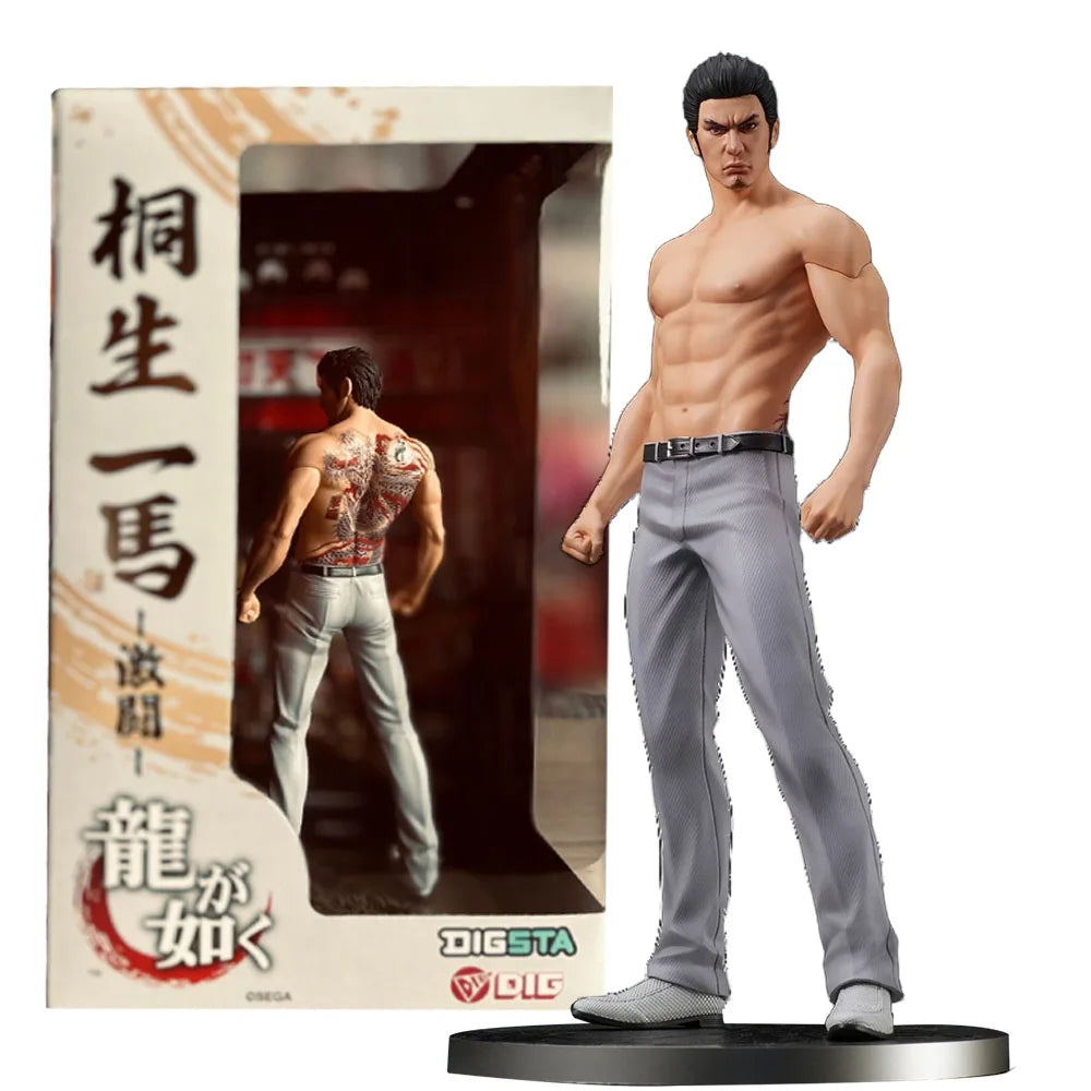18CM Anime Ryu ga Gotoku Kiryu Kazuma Figure Standing Posture Animation Model Toy Gift Collection Decorative Ornaments PVC