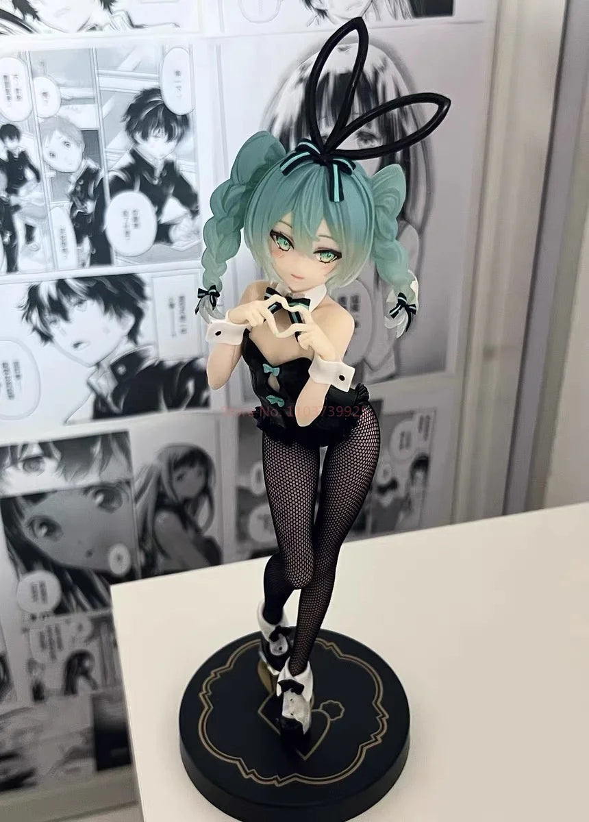 Genuine Anime Figure Hatsune Miku Rabbit Girl Kawaii Model Doll Genuine Action Anime Miku Figure Model Collectible Pendant Toys