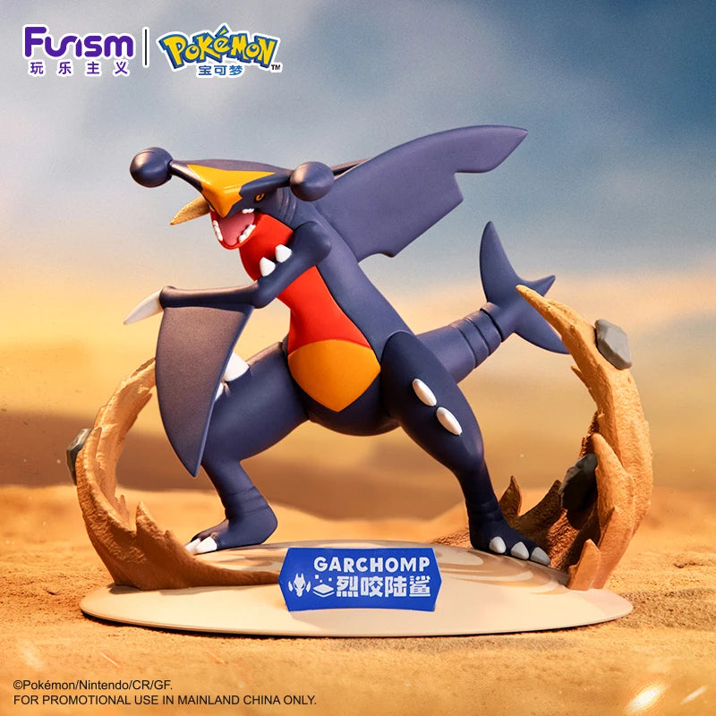 Funism Original Pokemon Action Figures Garchomp Exquisite Anime Game Figure Collectible Cartoon Model Ornament Kid's Toy Gift