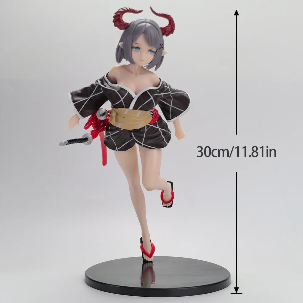 32 cm Illustration von Shal.E Sexy Girl PVC Actionfigur Daiki Kougyou Tsunokko Anime Figur Sammlermodell Spielzeug Kindergeschenk