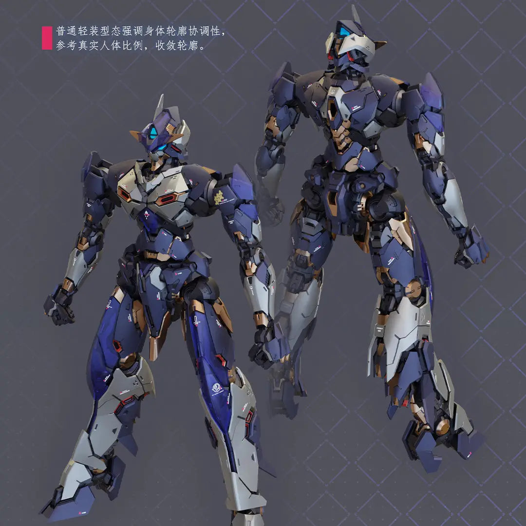 【In Stock】XIAOT Burning Steel Heavy Industry Escort Agency Project Dph 01 Ling Yao Mg 1/100 Anime Doll Assembly Mecha Model Gift