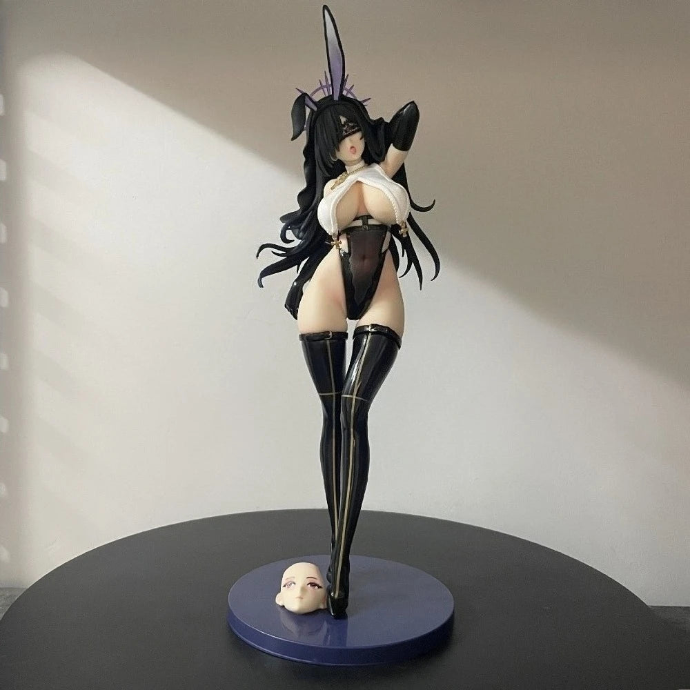 12.6in/32cm Anime Black Sister Figure Bunny Girl Action Figures PVC Statue Model Collection Toys Gifts