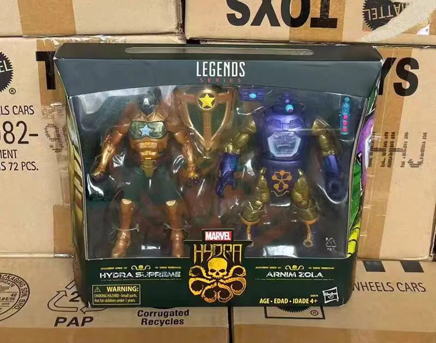 Original Hasbro Marvel Legends Series HYDRA SUPREME & ARNIM ZOLA Anime Figure Toys Collection Gifts