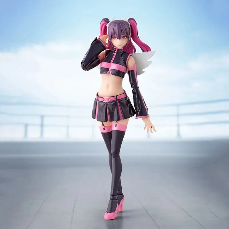 Original Bandai S.H.Figuarts Liliel Angel Airborne Corps/Ririsa Mikari Figure Finished Model kit  Anime Action Toy Gift In shock