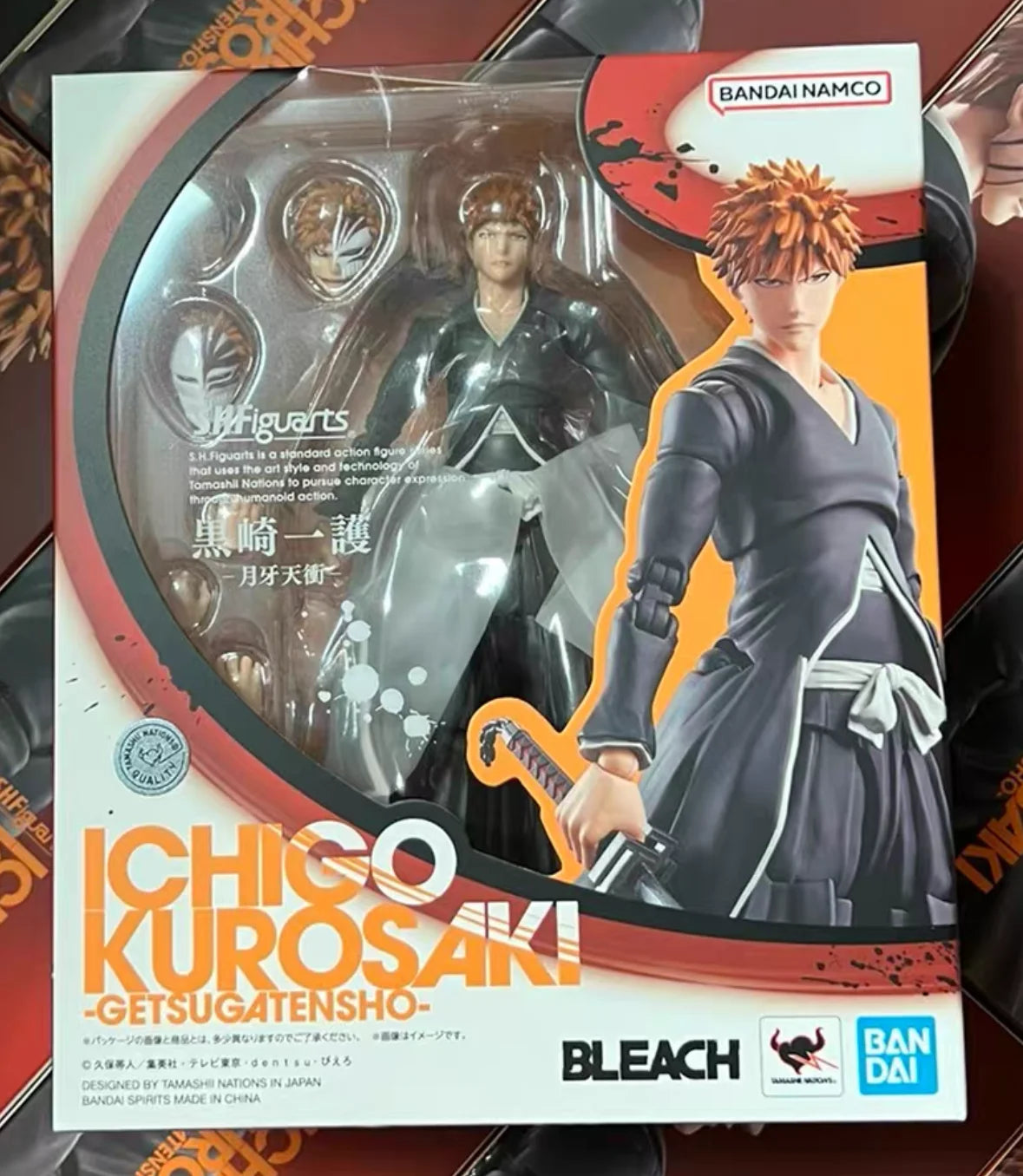 Officially Licensed BANDAI SHFiguarts Tsukiga Tencho Ichigo Kurosaki Figure Anime Action Model BLEACH Figure Genuine Toy