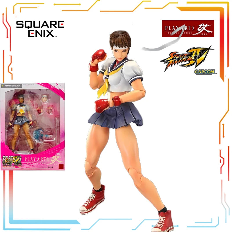 SQUARE ENIX Original PLAY ARTS Modified Finished Movable Doll Street Fighter 4 Anime Action Figure Model Toys Gifts for Boys