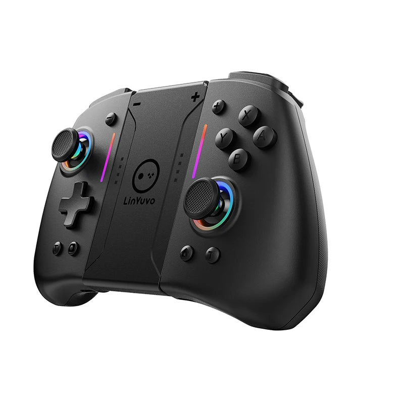 LinYuvo KS42 joycon For Nintendo Switch With Hall Effect Joypad Wireless Controller Six-axis Compatible/Macros/Turbo/RGB Light