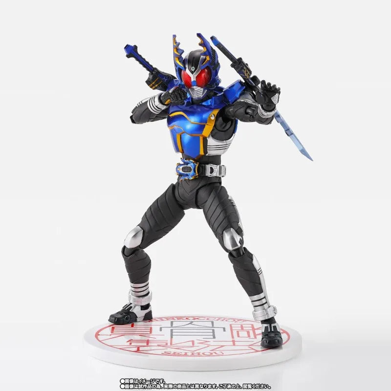 Fast Shipping Bandai Anime SHF MASKED RIDER GATACK RIDER FORM SHINKOCCHOU SEIHOU 10th Anniversary Original Model Toys Figure Kid