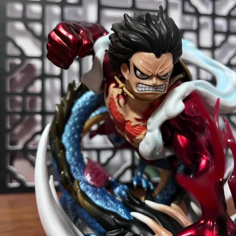 One Piece Monkey D. Luffy Gear 4 17cm Anime-Figur Modell GK Actionfigur PVC Statue Sammlerstück Figma