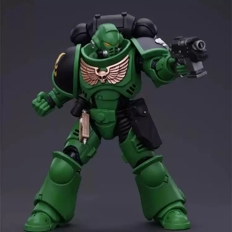 JOYTOY Warhammer 40K 1/18 Salamanders Intercessors Brother Haecule Sergeant Tsek'gan 12.1cm Soldier Action Figure Model Toy Gift
