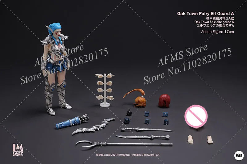 WOW 1/12 Scale Collectible Figure Oak Town Fairy Elf Guard Adventure World Battle Doll 6inch women Action Figure Soldier Model