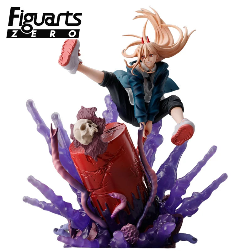 Genuine Original Figuarts ZERO Power Chainsaw Man Anime Figure PVC 23CM Collectible Model Dolls Statuette Toys Ornament Gift