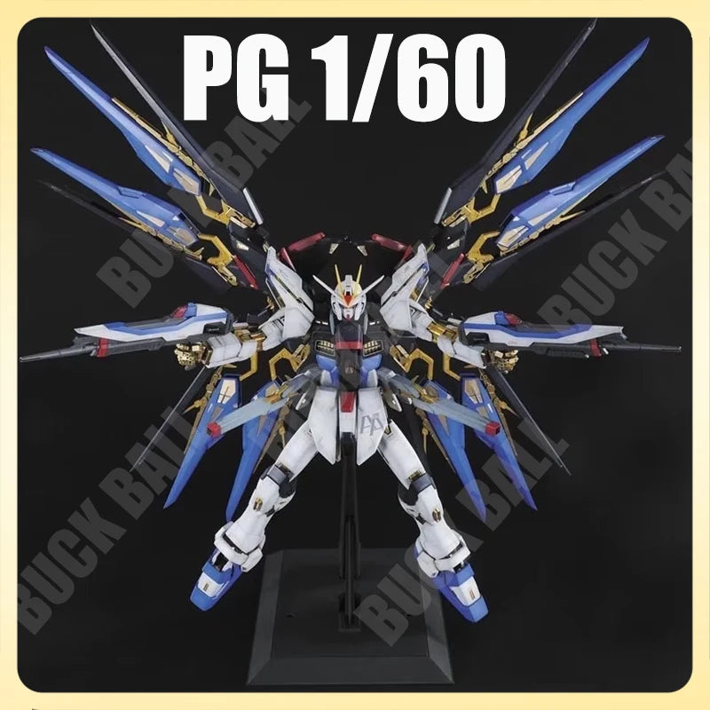 In Stock PG 1/60 DABAN Strike Freedom Assembly Model Kit with Head Led ZGMF-X10A Plastic Model Kits Action Figures Toys Gifts