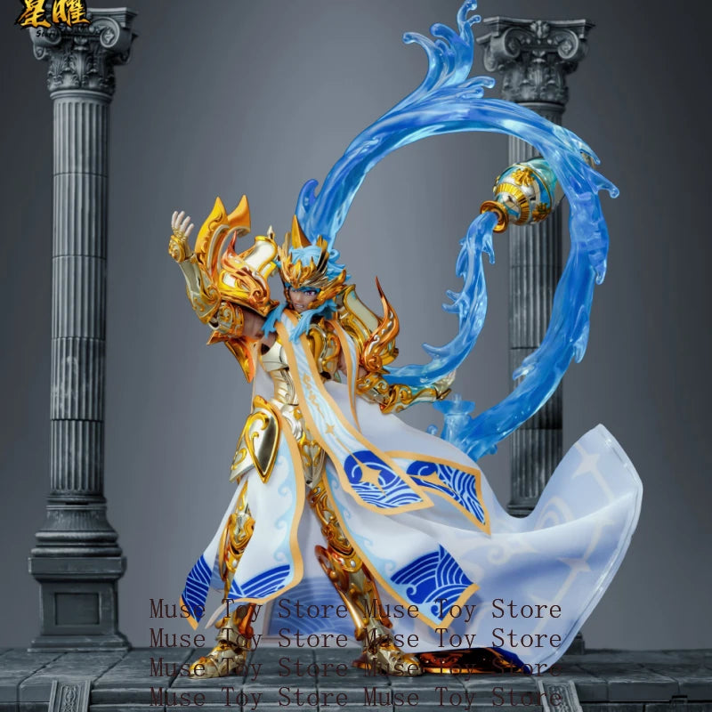 In stockr Toypoint/TP Saint Seiya Myth Cloth EXM Aquarius Camus SOG Totem/Object Gold Knights of the Zodiac Action Figure