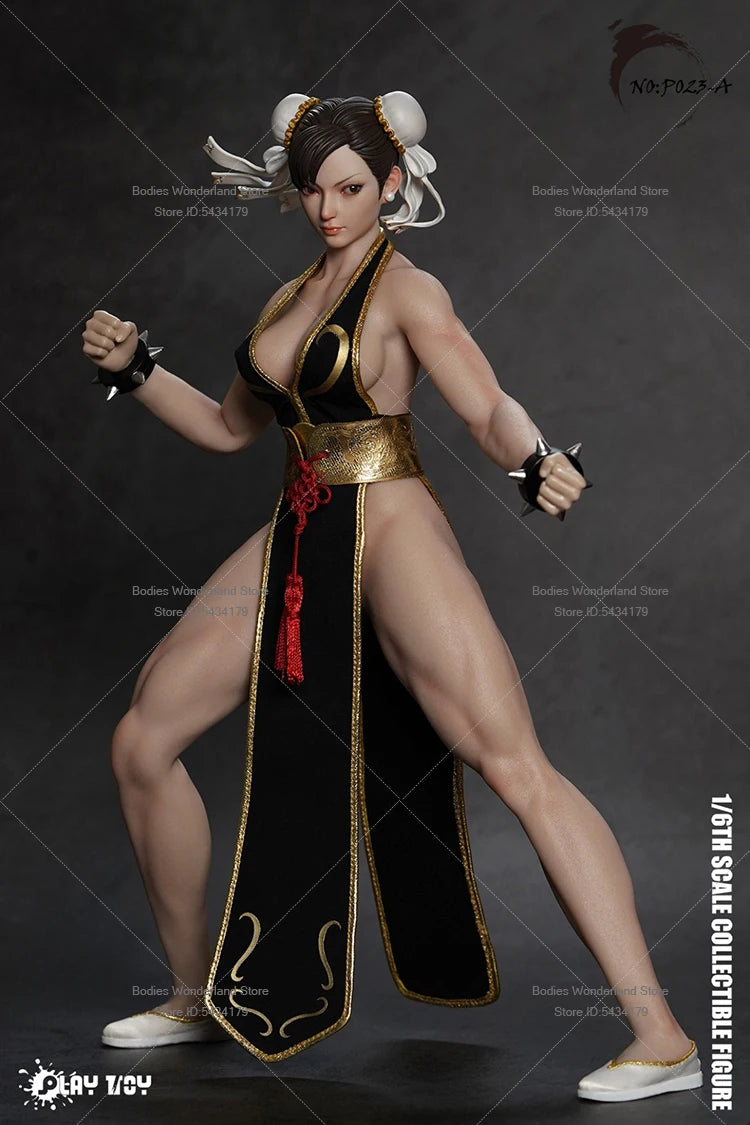 In Stock PLAY TOY P023 1/6 Scale Female Soldier Fighting Chunli 2.0 Classic Games 12Inch Action Figure Doll Collection