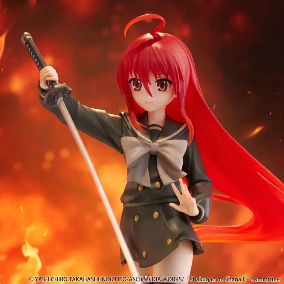 19cm Japanese anime The Shakugan no Shana Shana Flame-Haired Blazing-Eyed Hunter Action Figure PVC Adult Collection Model Toys