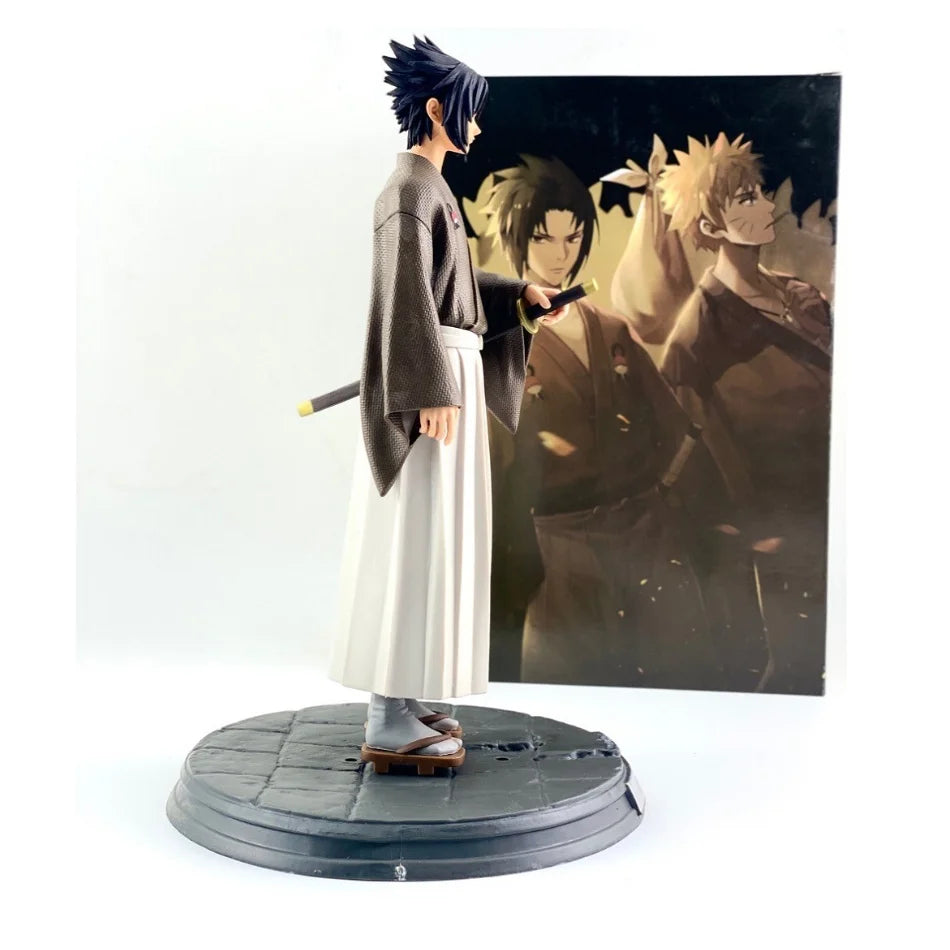 30cm Anime Naruto NARUTO Anime Figure Uchiha Sasuke kimono series Action Figure Model  Collections childrenToys birthday Gifts