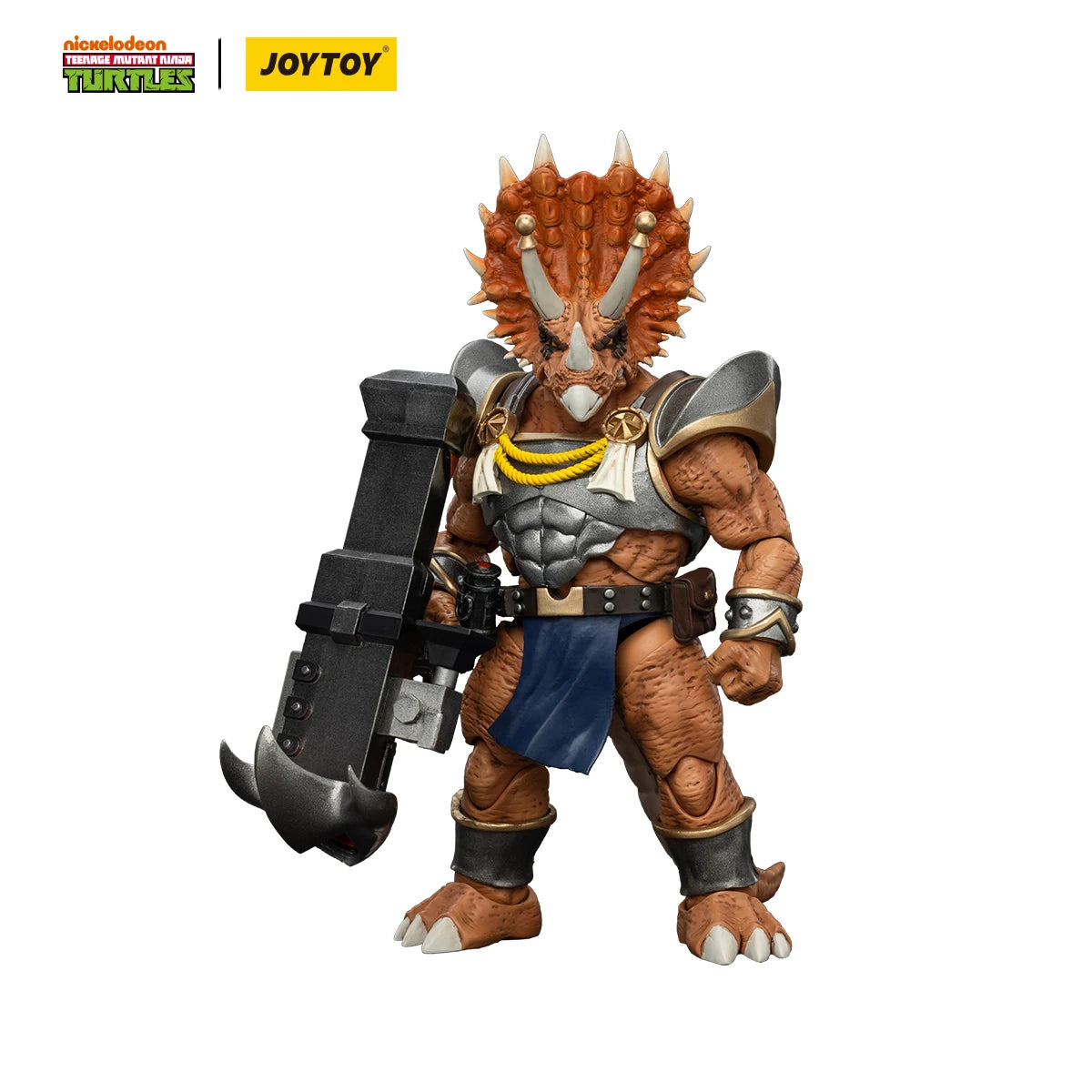 JOYTOY TMNT Actionfigur Kapitän Zorax/Adjutant Zork/Triceraton Infantryman3PCS Anime 1/18 Modell