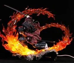 Статуетка на Demon Slayer 21CM Аниме фигурки Бойна форма Kokushibou и Tsugikuni Yoriichi PVC материал