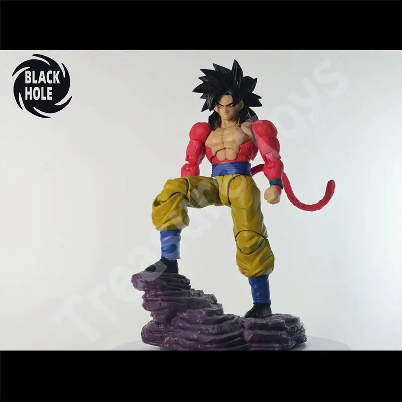 Black Hole Son Goku Figure Dragon Ball Super Saiyan 4 Son Goku Time Jumper Brute Evolution Anime Action Figures Model Gifts Toys