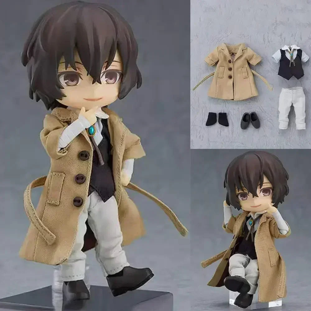 20cm Bungou Stray Dogs Nakahara Chuuya Anime Figure Dazai Osamu Action Figure Edogawa Rampo Figurine Collectible Model Doll Toys