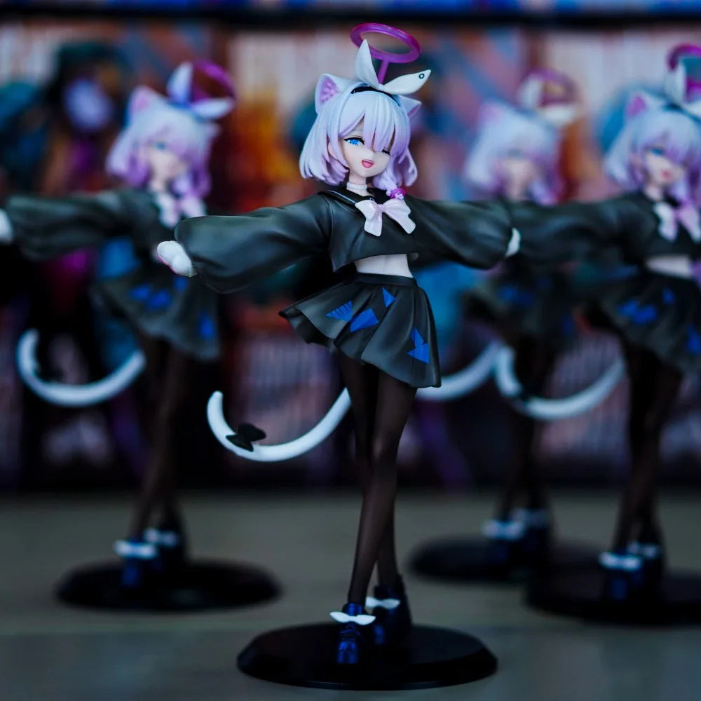 8.27in/21cm Anime Blue Archive Figure Black Arona Action Figures PVC Statue Model Collection Toys Gifts