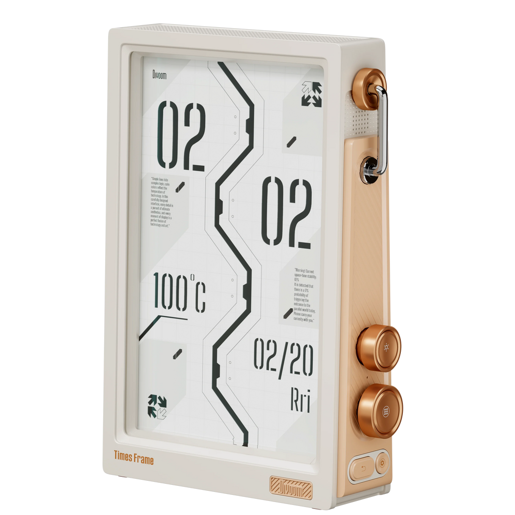 Divoom Times Frame Smart HD-Bildschirm | 10,1 Zoll DIY-Digitaluhr | Krypto-Aktien-Wetterkalender | Tech-Geschenk-Schreibtisch-Setup