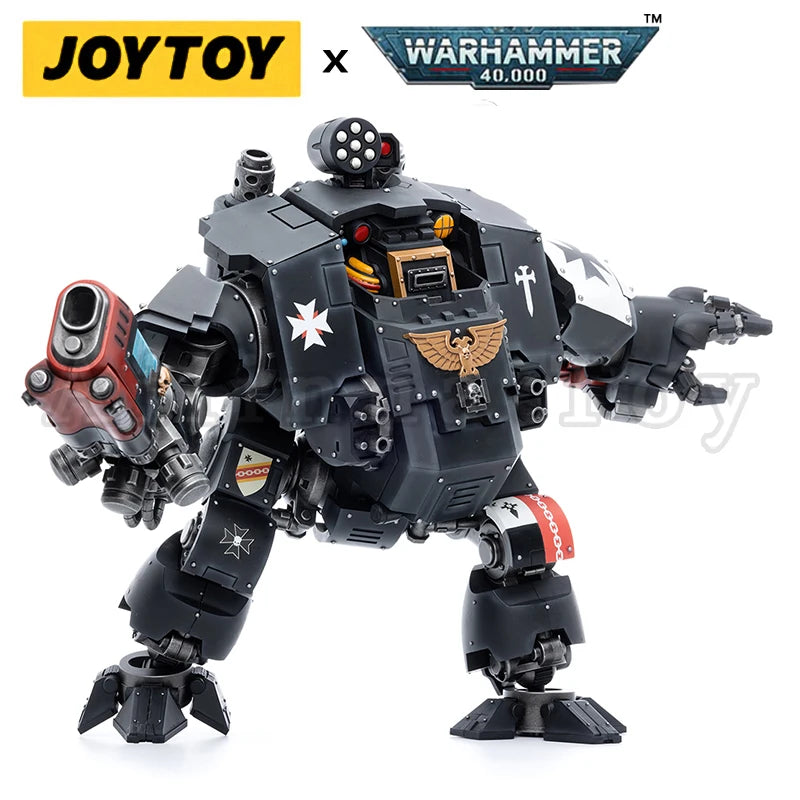 JOYTOY 1/18 Action Figure Mecha 40K Black T Redemptor Dreadnought Re-issue Version Anime Model Toy Gift