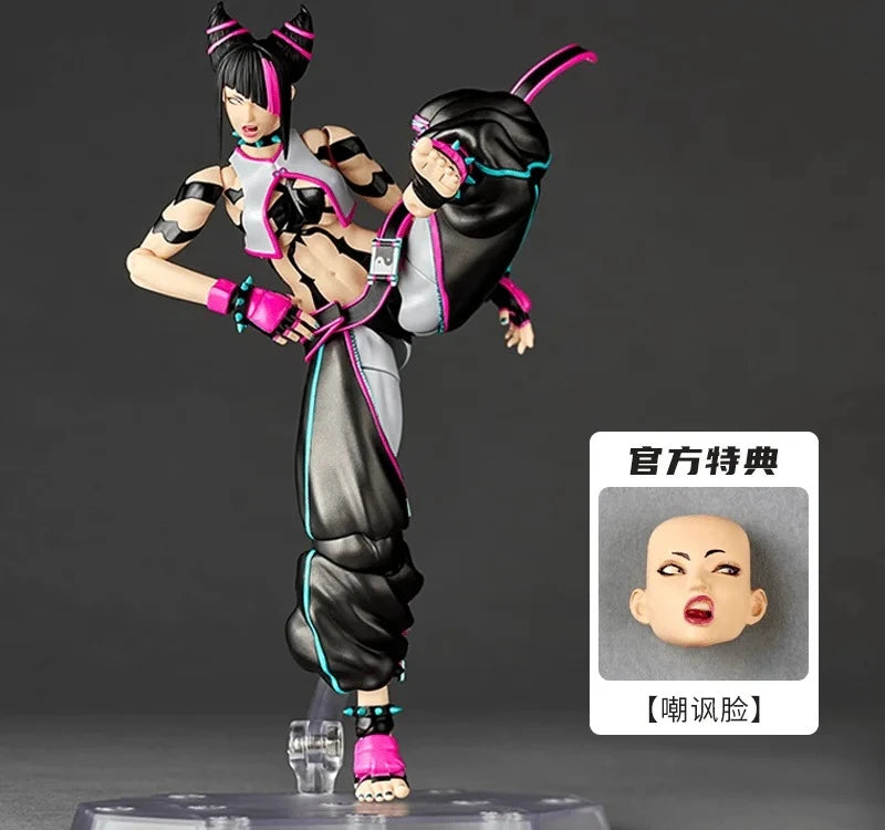 In Stock Kaiyodo Revoltech Amazing Yamaguchi Han Juri Street Fighter 6 Action Figure Toy Model Gift